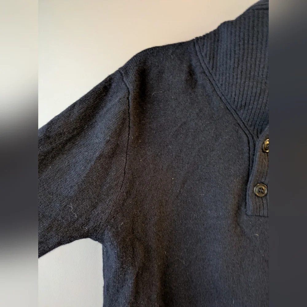 J. Crew Men's Shawl Neck Lambs Wool Pullover M